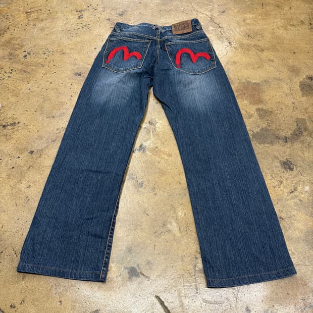 [ 정품/28 ] 에비수 빅로고 데님 청바지
