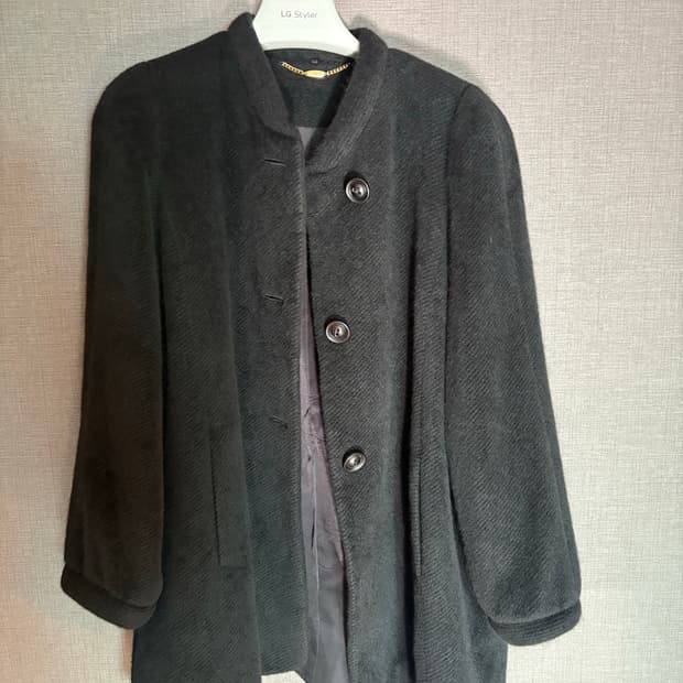 🖤 A.E.G 울 블랙 하프코트 / Japan vintage 