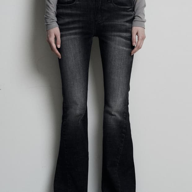 시너진 캣워싱데님팬츠 블랙 M