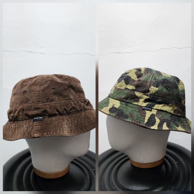 (리버시블) 브릭스톤 코듀로이 카모플라쥬 벙거지