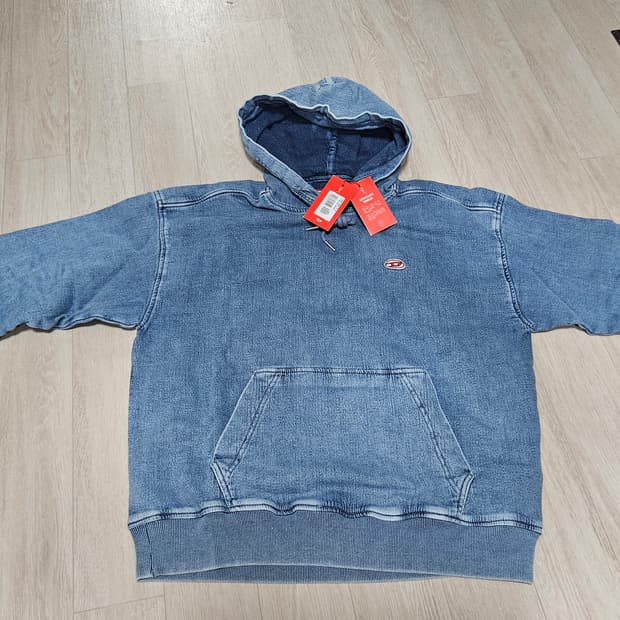 디젤 연청 후드티