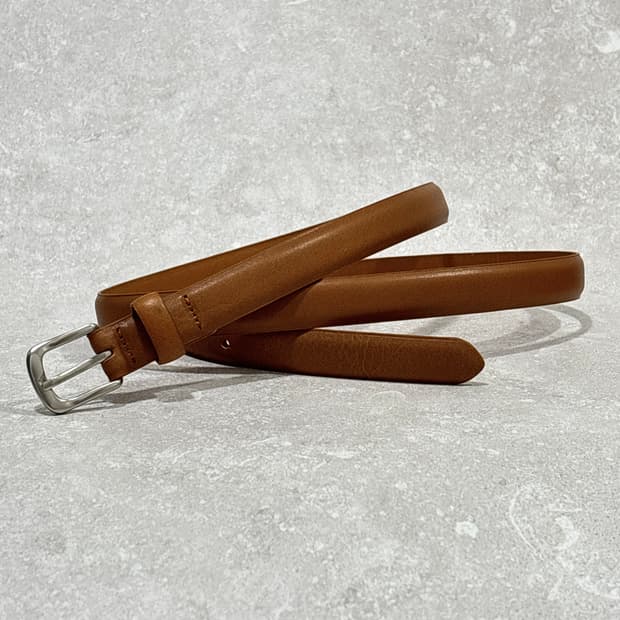 Oribell 이탈리아 베지터블 볼륨 소가죽 슬림 미니멀 벨트