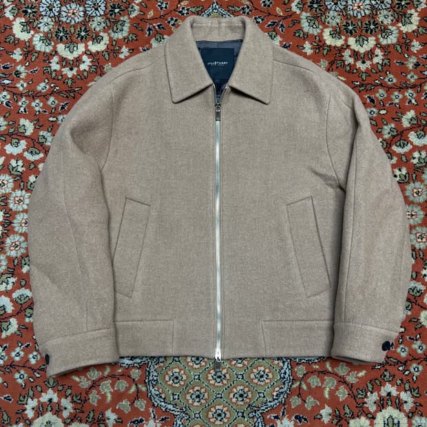 [100] 질스튜어트 뉴욕 베이지 울 미니멀 자켓 S