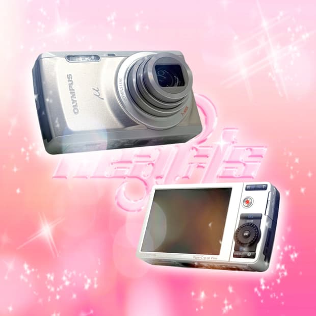 [하투하픽&민트급!] 올림푸스 뮤 7040 베이지투톤 디지털카메라