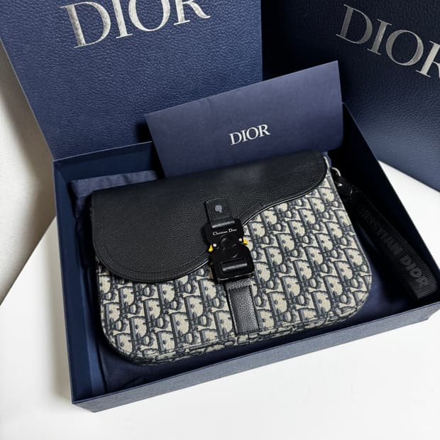 디올 오블리크 새들 A5 클러치