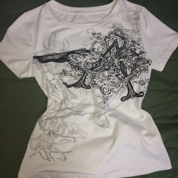 에드하디깔 y2k 크롭 반팔티