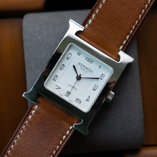 에르메스 H아워 미듐 MM 오토매틱 남여공용 시계