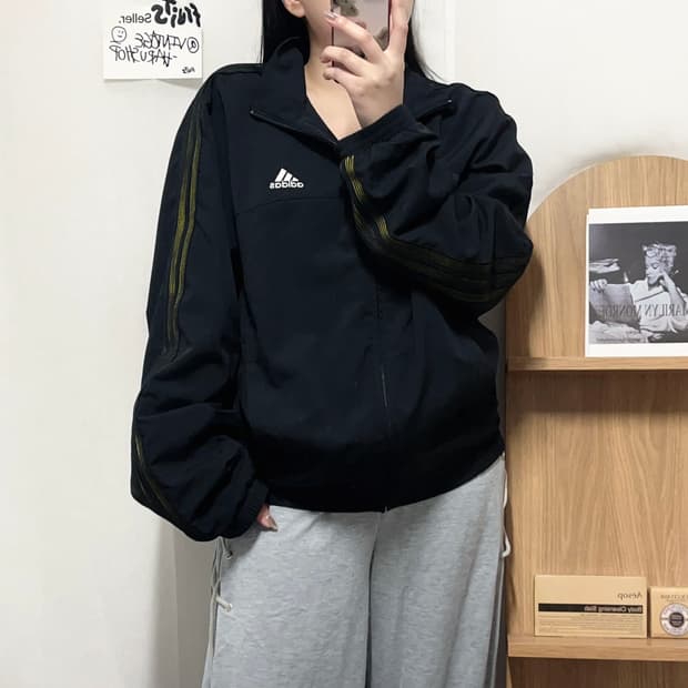 [정품] 아디다스 블랙 삼선 사이드라인 바막 [ 105 ]