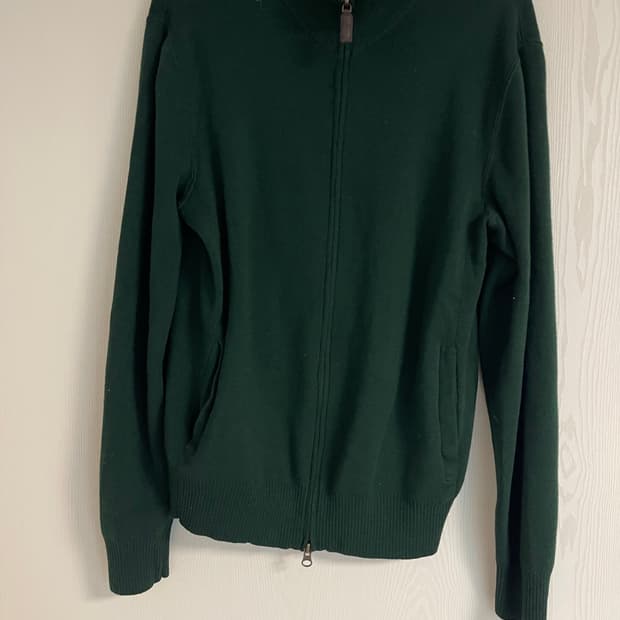 폴로 랄프로렌 메리노 울 집업 다크 그린 L