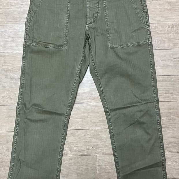 RRL 헤링본 퍼티그 팬츠