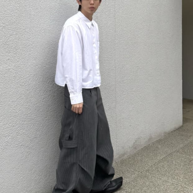 카미엔 247 올데이 스트라이프 팬츠 그레이 3