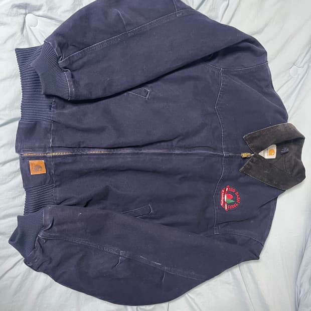 칼하트 산타페자켓 네이비 자수 L