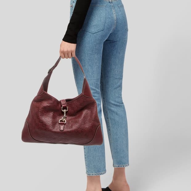 Gucci Guccissima Leather Hobo Jackie Bag