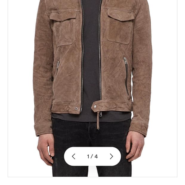 [97] 올세인츠 스웨이드 가죽자켓