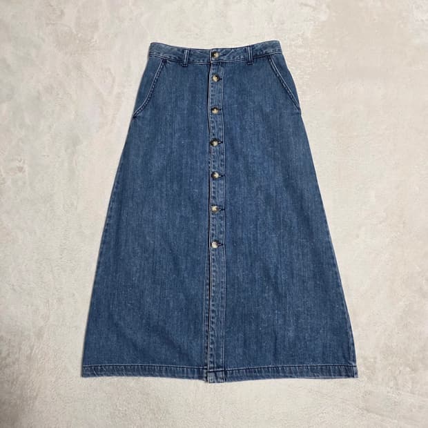 (S)여성 에잇세컨즈 롱 데님 스커트