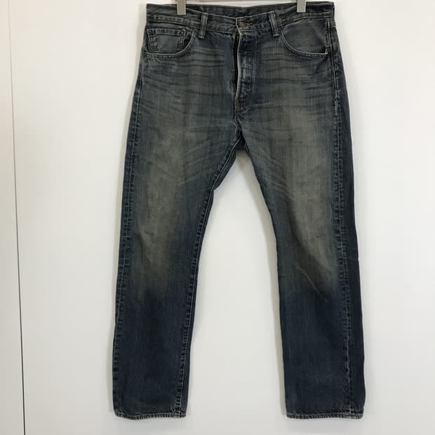 리바이스 501 워시드 청바지 [34x32]