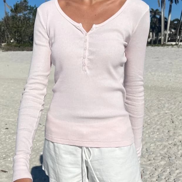 브랜디멜빌 젤리탑 핑크 롱슬리브