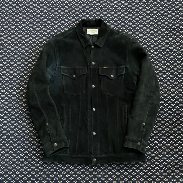 네이버후드 스웨이드 레더자켓