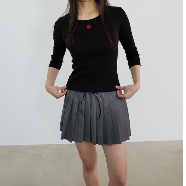 아밤홈 플리츠 미니스커트 새상품 