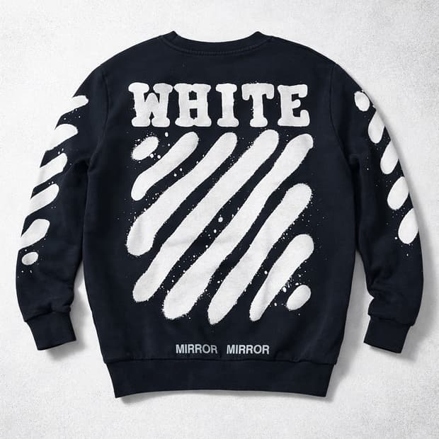 화이트 오프 맨투맨