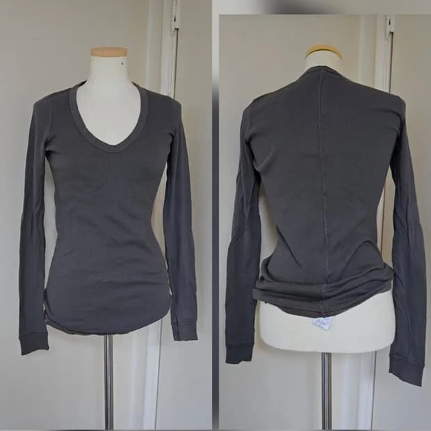 릭오웬스 골지 긴팔