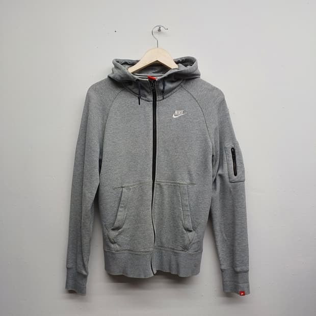 나이키 그레이 블랙 지퍼 후드 집업 M