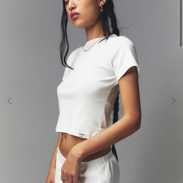 글로니 G BABY TEE 흰색