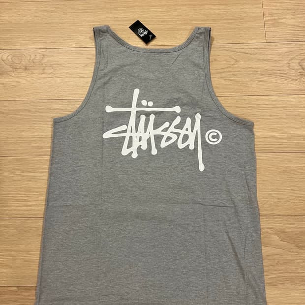 스투시  베이식 로고 나시 L