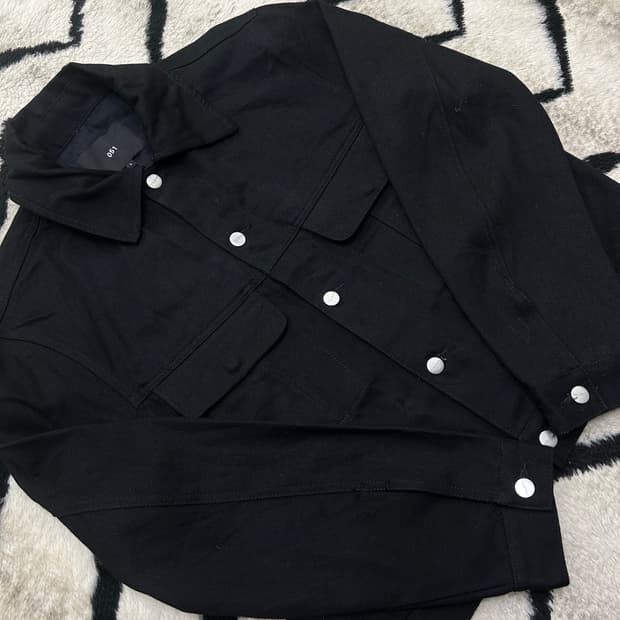 [L]Plac 플랙 투포켓 데님 트러커 자켓/블랙