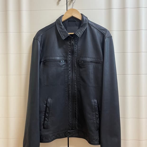 올세인츠 ALLSAINTS LARK ML141H 염소가죽 레더 자켓 L