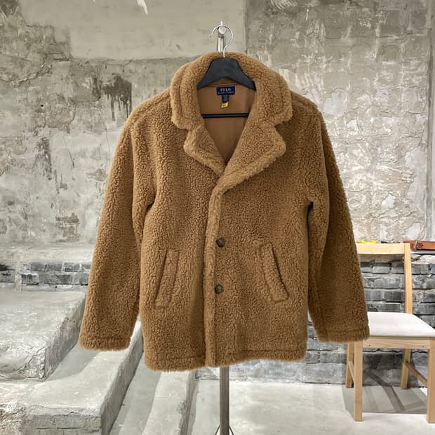 폴로 랄프로렌 브라운 테디 플리스 자켓