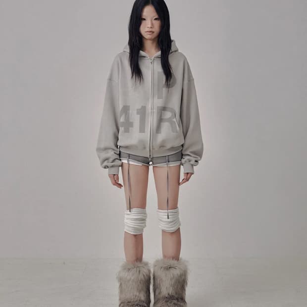 사일프레이 기모 후드집업