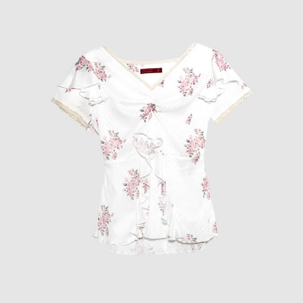 인앤양인하모니 프릴 탑 frill top, rose