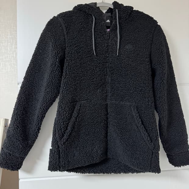 아디다스 플리스 후드집업 xs