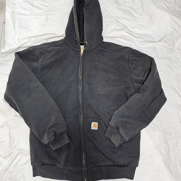 칼하트 레인디펜더 후드집업 블랙 S