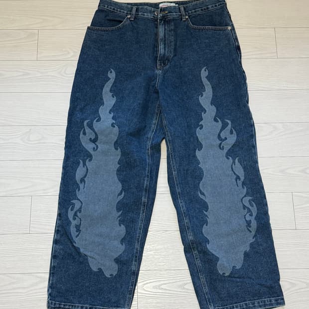 아카이브 볼드 버닝 데님팬츠 L사이즈