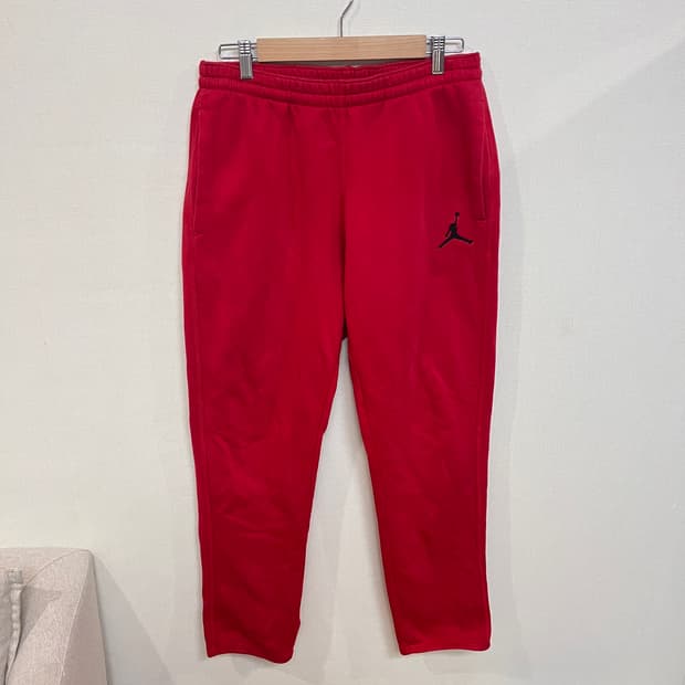 (M) 조던 트레이닝 면 트레이닝 레드 팬츠(기모O)