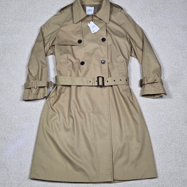 (새상품) [스튜디오 톰보이] 더블 버튼 벨티드 트렌치코트 | 00229