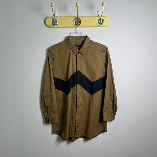 버버리 프로섬 브라운 코튼 셔츠 38