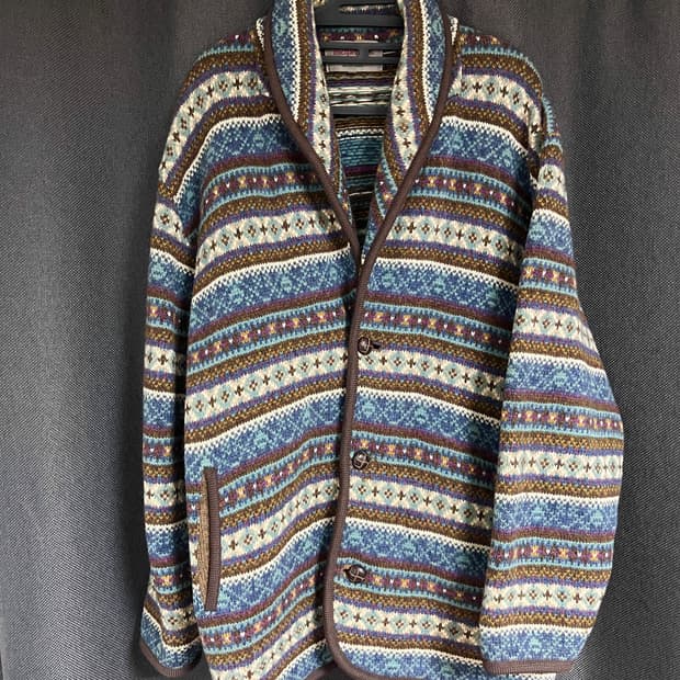 마이클로스 빈티지 패턴 가디건