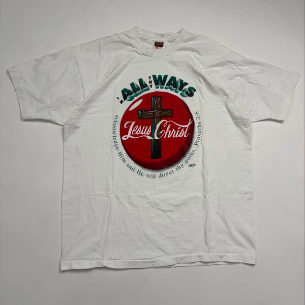 90s Jesus Parody Tee (white)