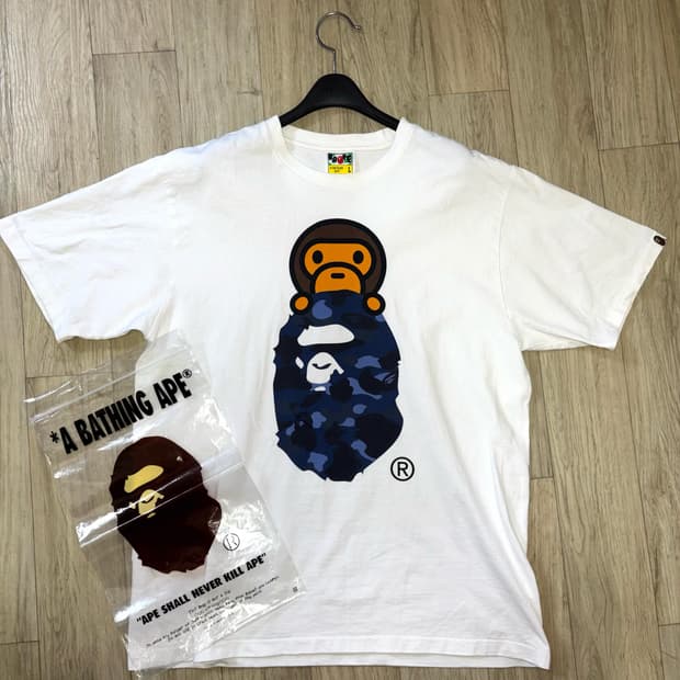 베이프 피그먼트 컬러 카모 마일로 티셔츠