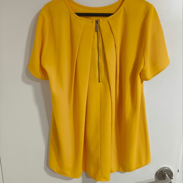 s 마이클코어스 쉬폰 블라우스 반소매