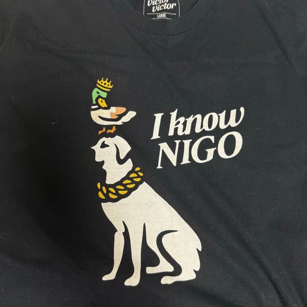 I know NIGO 티셔츠 블랙