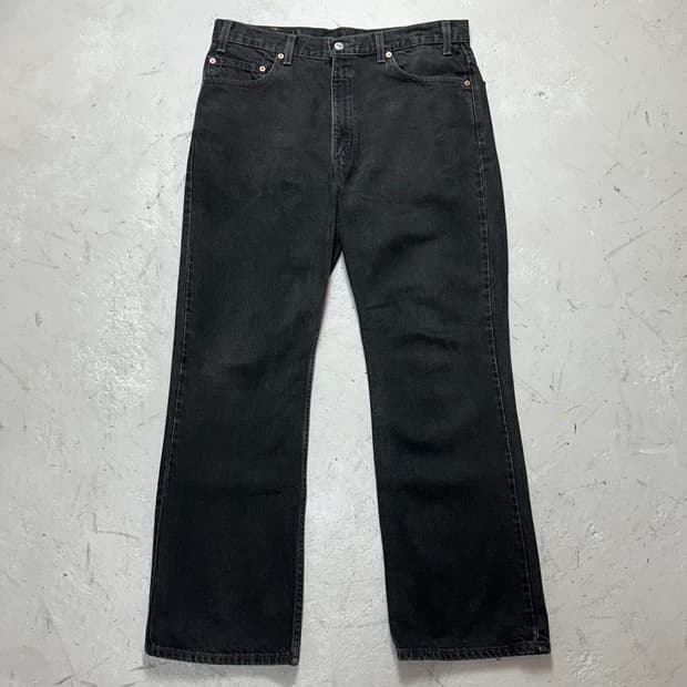 90's 리바이스 517 블랙 부츠컷 플레어진