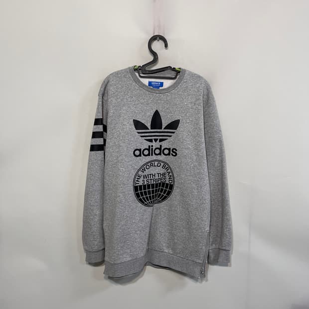 아디다스 남성 기모 맨투맨 100 