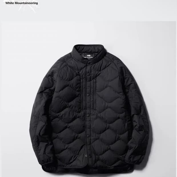 유니클로 white mountaineering 다운자켓