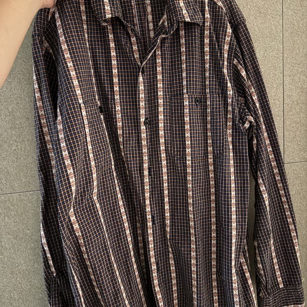 슈가케인 체크셔츠 L