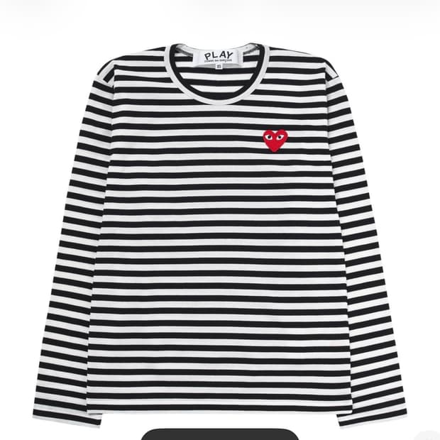 꼼데가르송 스트라이프 롱슬리브 L