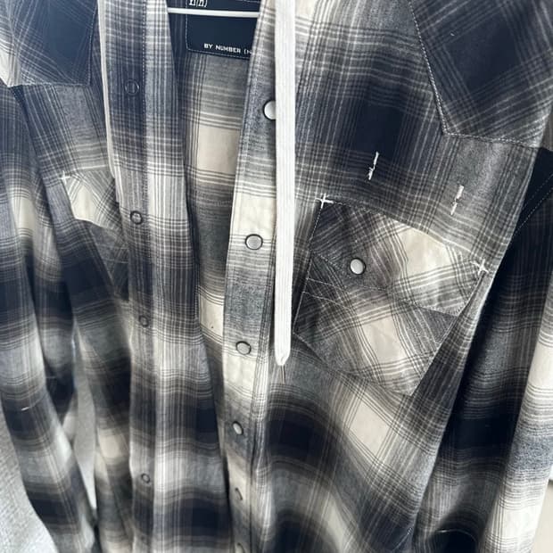 Number Nine 넘버나인 도킹 후디 셔츠 3 size